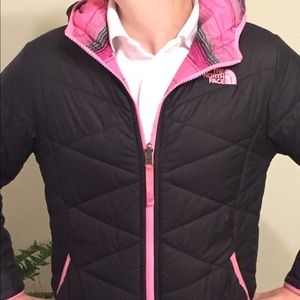 North Face Winter coat jacket reversible with hood